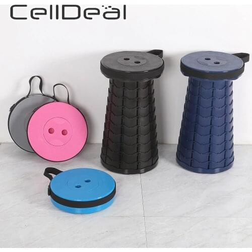 Outdoor Furniture Retractable Stool Chairs Portable Stool Lounge Folding Chair Camping Stool Foldable Convenient Fishing Chair