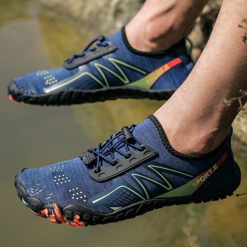 Unisex Swimming Water Shoes Men Barefoot Outdoor Beach Sandals Upstream Aqua Shoes Plus Size Nonslip River Sea Diving Sneakers