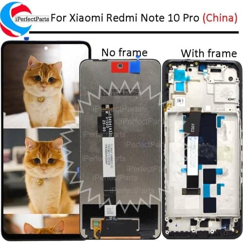 6.6'' For Xiaomi Redmi Note 10 Pro China LCD Display Touch Panel Screen Digitizer Assembly For Redmi Note10 Pro Display