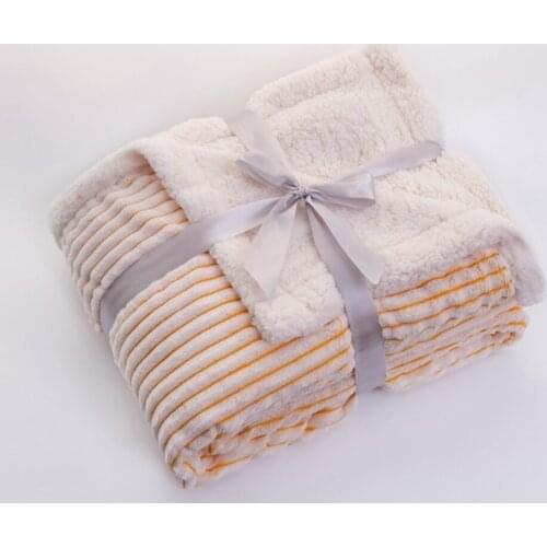 150*120CM Home Cashmere Thick Bed Blanket Plush Home Bedding Warm Sherpa Soft Blankets Duvet Wraps Bedsure Bedspread