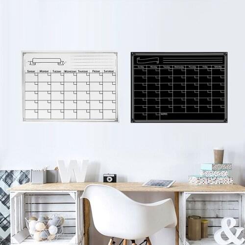 40x30cm Reusable Magnetic Dry Erase Calendar Weekly Monthly Planner Whiteboard Board for Refrigerator Home Kichen Office Fridge