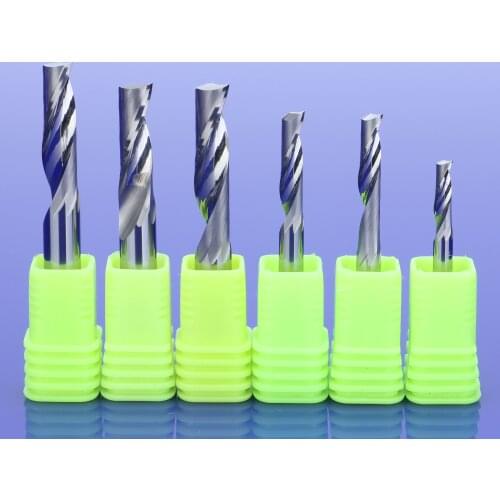 5pcs 4mm Single Flute Milling cutter for Aluminum CNC Tools Carbide alucobond End mill Router bits,aluminum composite panels