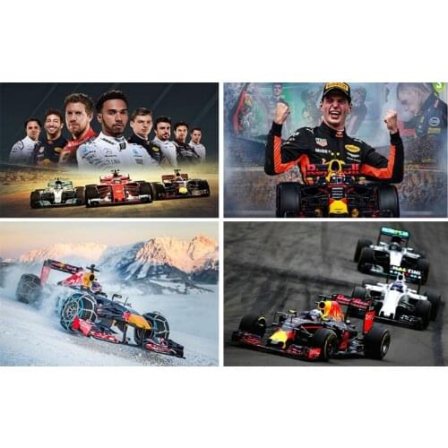 Diamond Embroidery Racing F1 Racer Handmade Diamond Painting Race Car Needlework Mosaic Cross Stitch Home Decor Halloween Gift