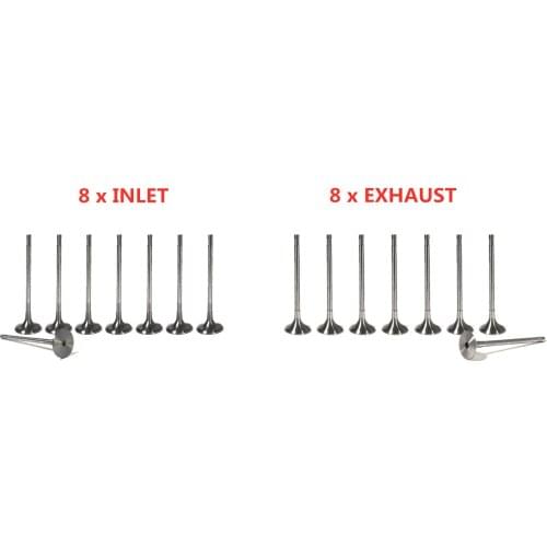 AP03 11127797711 11347797712 8x Exhaust + 8x Inlet Valves for BMW Mini 2.0 N47 B37 B47 N57 114d 214d 320d 420d