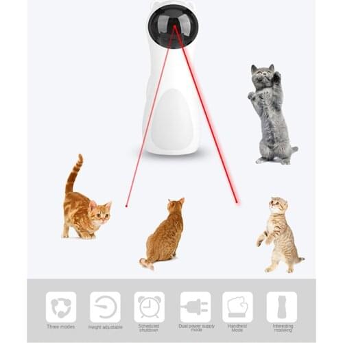 Automatic Cat Toys Interactive Smart Teasing Pet LED Laser Funny Handheld Mode Electronic Pet for All Cats Laserlampje Kat