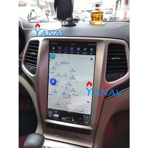 Android Car Multimedia Radio DVD Player For-JEEP Grand Cherokee 2011-2019 Vertical Screen Tesla Auto GPS Navigation Head Unit