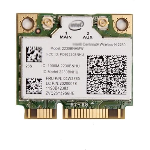 Wireless Adapter Card for Intel 2230 2230BNHMW 300Mbps Wifi Bluetooth 4.0 Mini PCI-E WLan Card 04W3765 for IBM Lenovo thinkpad