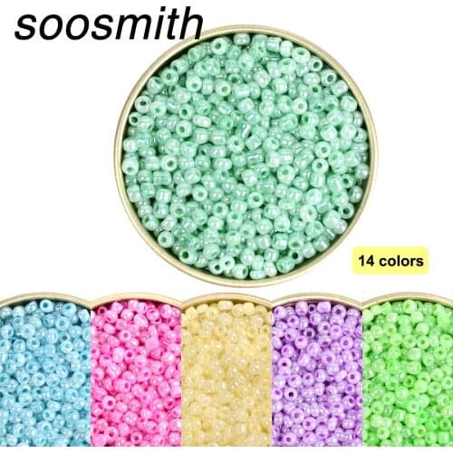 Approx. 1000 pcs Cream Color Czech Glass Beads for Jewelry Making Kralen Spacer Loose Beads DIY Craft Sewing Wholesale