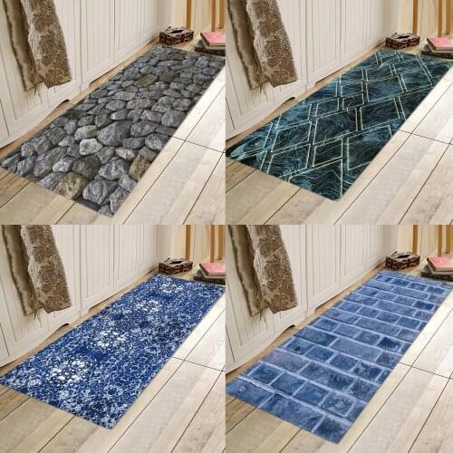 Black and white plaid, blue plaid, flannels, water absorbent, anti-skid homes, door mat, bathroom mat, bed mat