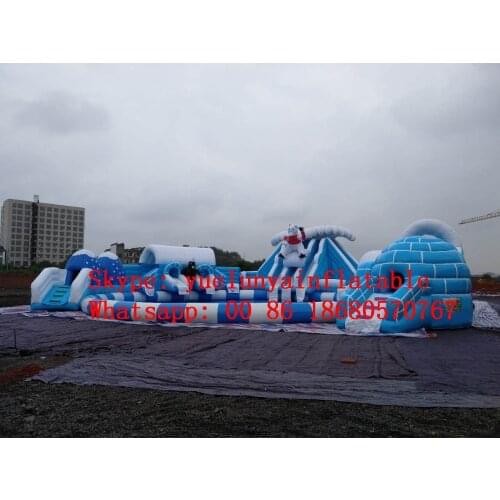China Guangzhou) manufacturers selling inflatable slides, Ice World Inflatable water park, ice and snow park CHB-32