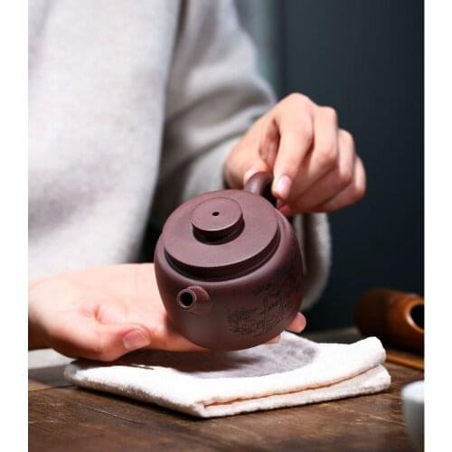 Shan Shui Gu Yun China Kettle Ceramic Teapot For Tea Puer Oolong Tea Set Handmade