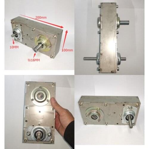 Speed ratio 1：20, metal gearbox, diy hand-cranked power generation, wind power, hydroelectric generator transmission