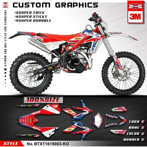 KUNGFU GRAPHICS Dirt Bike Sticker Motorcycle Decals Vinyl Wrap Fit Beta Xtrainer X-trainer 250 300 2016 2017 2018 2019 2020