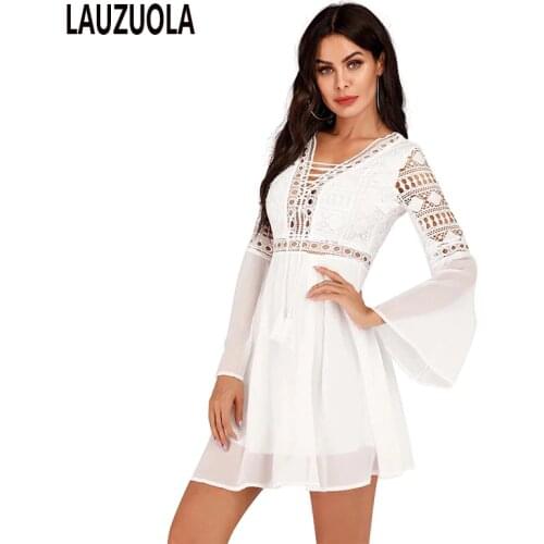 LAUZUOLA Summer Chiffon Dresses