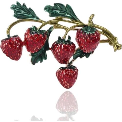 Strawberry Fruit Brooch Fashion Cartoon Pin