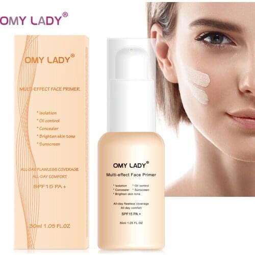 Multi-effect Isolation Cream Pre-makeup Primer Concealer Moisturizing Oil Control Brightening Skin Tone Cream TSLM1