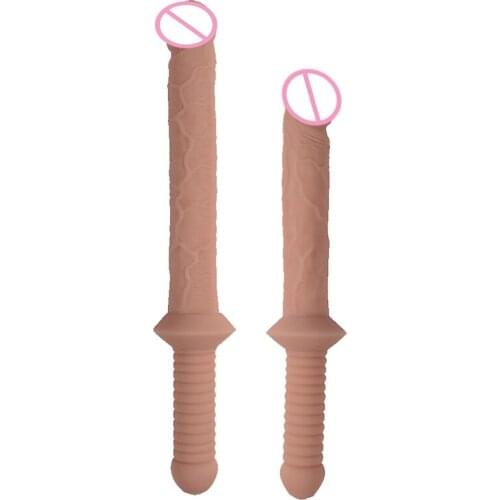 Soft Huge Dildo Handheld Sword Double End Flexible Big Dildo Vagina Anal Women Lesbian Double Ended Dong Long Penis Sex Toys