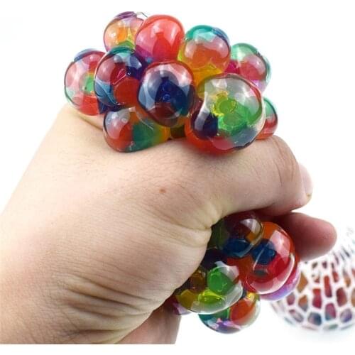 New Cute Anti Stress Face Reliever Grape Ball Autism Mood Squeeze Relief Healthy Toy Funny Geek Gadget Vent Toy
