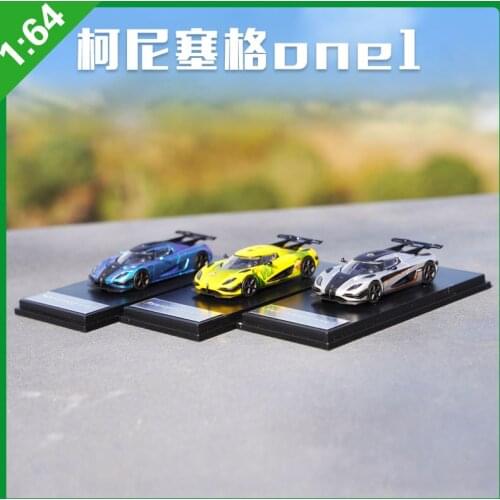 Original Box 1:64 Konisegg ONE 1 Alloy Model Car Static Metal Model Vehicles For Collectibles Gift