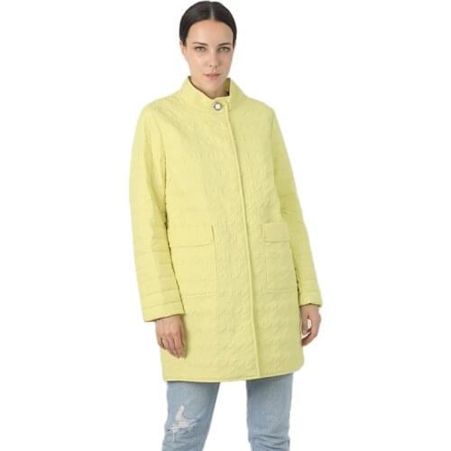 Parkas Warm female Stand-up Collar Quilted Coat Women Warm Long Down Jacket High Quality Lightweight Cotton Clothes New 18-307