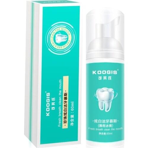 Bright White Pearl Foam Toothpaste Remove Tooth Stains Cleaning The Mouth Teeth Whitening Foam Teeth Mousse