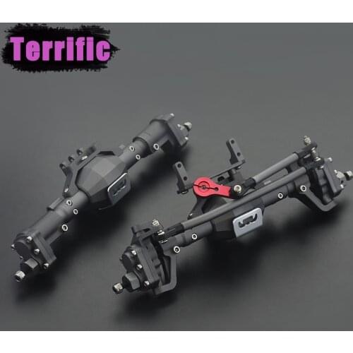 CNC Machined Aluminum Alloy Front and Rear Portal Axle for 1/10 RC Crawler Car Axial SCX10 I SCX10 II RGT 86100 Redcat GEN8