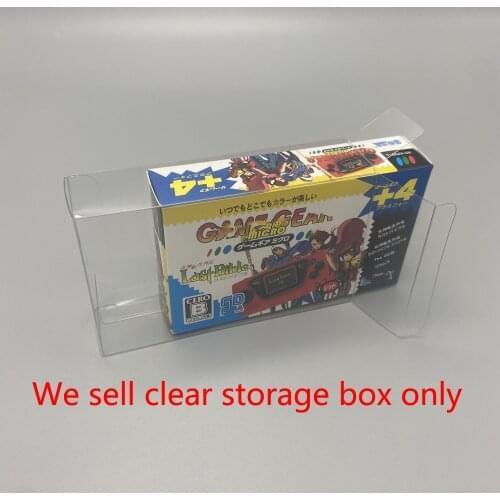 10pcs Clear transparent box For Sega For GAME GEAR Micro GG Display storage PET protective Box