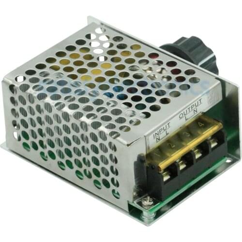 4000W AC 110V-220V SCR Adjustable Motor Speed Controller Control Dimming Dimmers Voltage Regulator Thermostat Import High-power