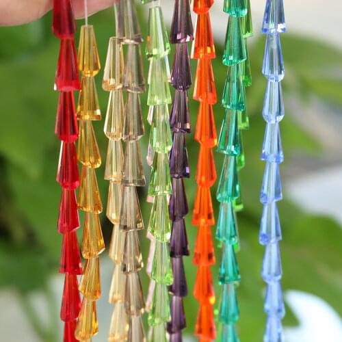 Glass Beads for Jewelry Making 4*8MM 72PCS Silicone Teething Beads Wholesale Jewellery Tower Beads Designer Jewelry for Women