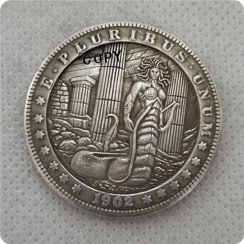 Type #21_Hobo Nickel Coin 1902-P Morgan Dollar COPY COINS-replica commemorative coins