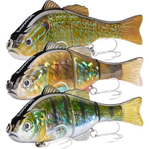 Bassdash SAVAWADE SERIES SwimBluegill Jointed Swimbaits 15cm 61g Hard Fishing Lures for Bass Walleye Pike Freshwater Saltwater