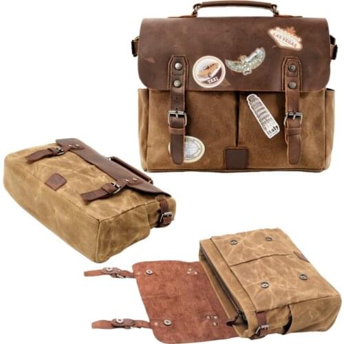 Motorcycle Retro Suitcases Genuine Leather Motocross Saddle Bag Outdoor Side Bag Wearable Motorbike Luggage Bag Waterproof