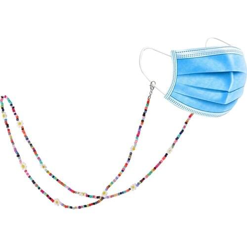 ZV 1Pcs Sunglasses Chain Strap Women Jewelry Face Cover Flower Strap Necklaces Sunglasses Lanyard For Mask Holder Wholesale