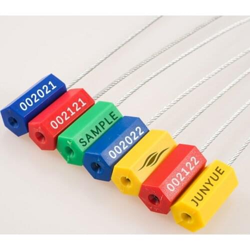 10 pieces of cable safety seals, steel self-contained serial number containers, tighten metal seals