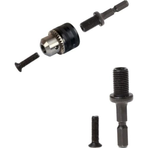 2020 New 1/4\" 6mm Hex Shank Keyless Drill Bit Chuck Adapter Converter Quick Change Tool