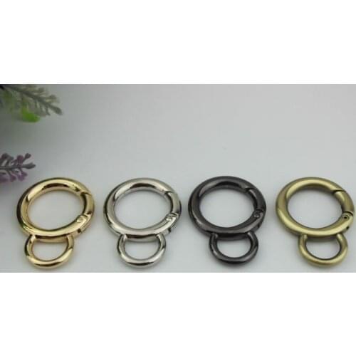 30pcs/lot Bag hardware accessories 2 cm inner diameter open spring coil 6 points 8 word laps open ring connect button