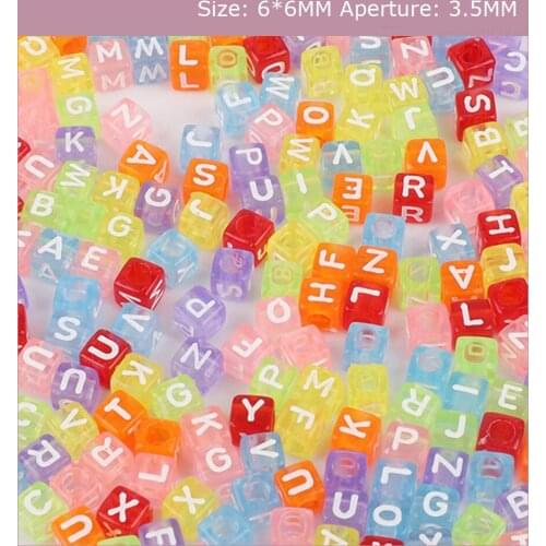 Letter Acrylic Beads Loose Spacer Beads 4*7mm Charm Jewelry Diy Phone Chain Bracelet Necklace Accessories Round Flat Alphabet