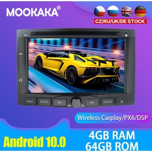 Android 10.0 Car multimedia DVD Player GPS Radio For PEUGEOT 3008 5008 GPS Navigation Stereo DSP Audio PX6
