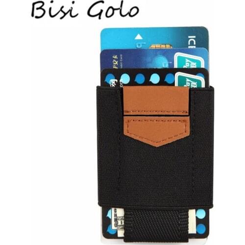 BISI GORO Credit Card Holder Sets Card Package Wallet Elastic Package Fashion Mini Credit Card Bag 2020 Business ID Holders