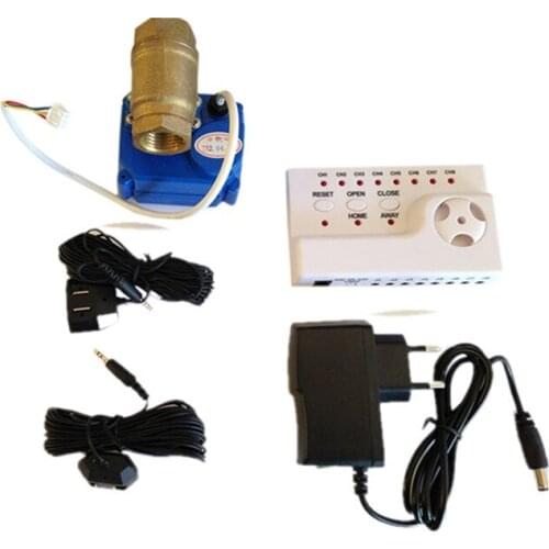 Prevent Water Loss Water Leakage Detetor Sensor Alarms Monitor Flowmeter Indicator Water Saver HIDAKA WLD-806 DN25 single valve