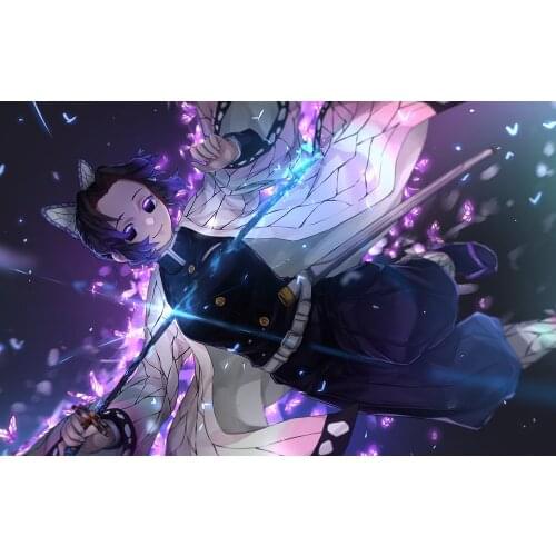 Full Square Drill Demon Slayer Kimetsu No Yaiba Cross Stitch Anime Character Home Decor Diamond Pictures Embroidery Painting Art