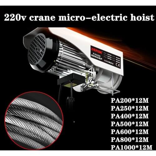 220v crane micro-electric hoist small electric hoist household small crane