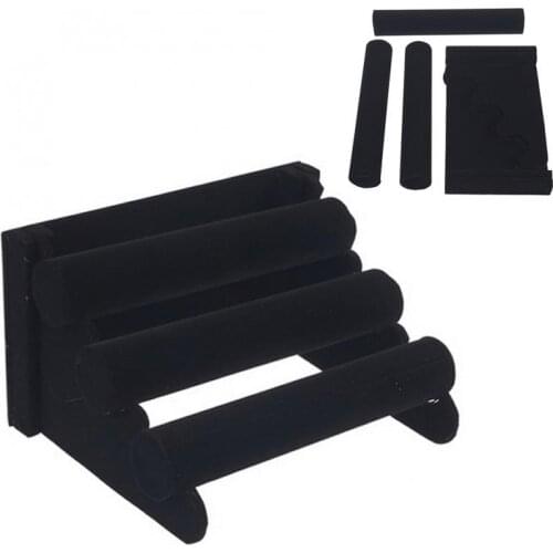 Hot Selling Jewelry Display Stand Holder Velvet Triangle Bracelet Necklace Stand Organizer For Bracelet Jewelry Organizer