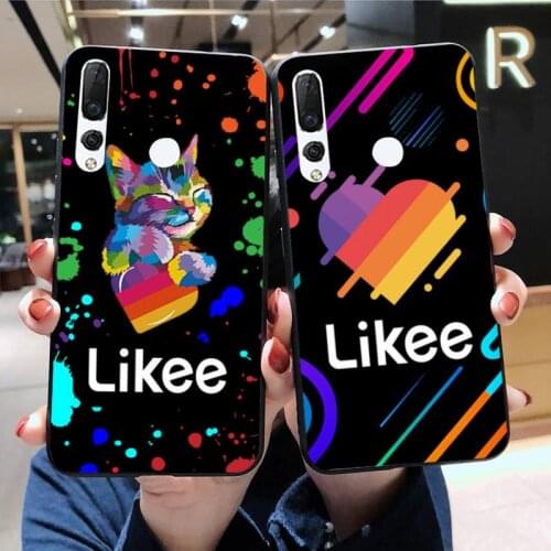 Likee app logo cat bear love heart Phone Case Huawei Y6P Y8S Y8P Y5II Y5 Y6 2019 P Smart Prime Pro