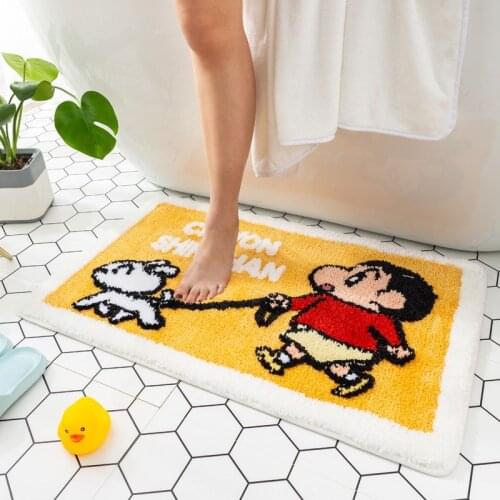 Cartoon Bathroom Mat Water Absorbing Floor Mat for Toilet Shower Home Bedroom Door Mat Bathroommat Room Decor Kitchen Rugs