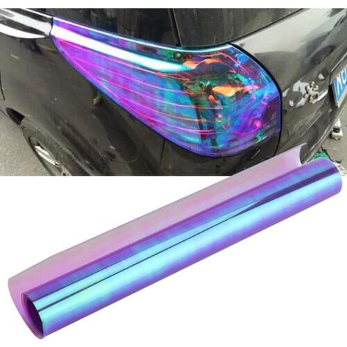 2020 New Car Styling Chameleon Headlight Taillight Vinyl Tint Car Sticker Light Film Wrap Automobile Headlamp Membrane 30x60cm