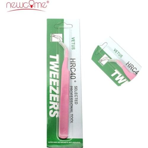 NEWCOME Eyelash Extension Tweezer Stainless Steel Beauty Makeup Tools Eyelashes Eye Lashes Tweezers False Eyelashes applicators