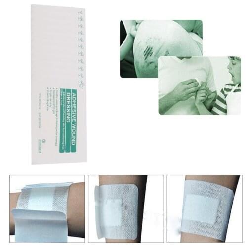 2pcs Large Size Band Aid Plaster Breathable Non-woven Sterilized emostasis Adhesive Bandages First Aid Emergency Patches