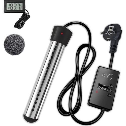 2500W Immersion Heater, Pool Heater Automatic Timer, Safe Pool Heating Immersion Heater, Perfect For Home Eu Plug