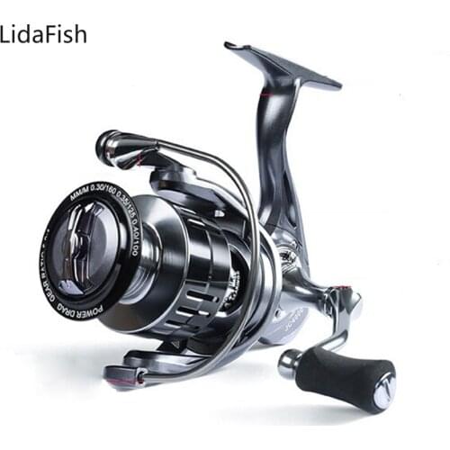Lidafish Japan Made Fishing Reel 8KG Drag Metal Spool Spinning Reel 5.2:1 High Speed Saltwater Reel